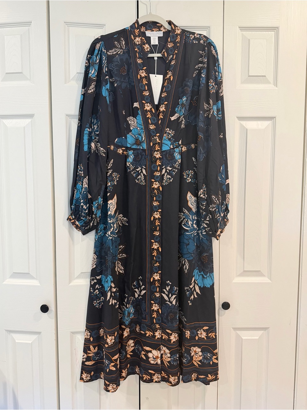 Beautiful ๐ Caroline Constas Floral Tapestry Designer Dress - Picture 3 of 5